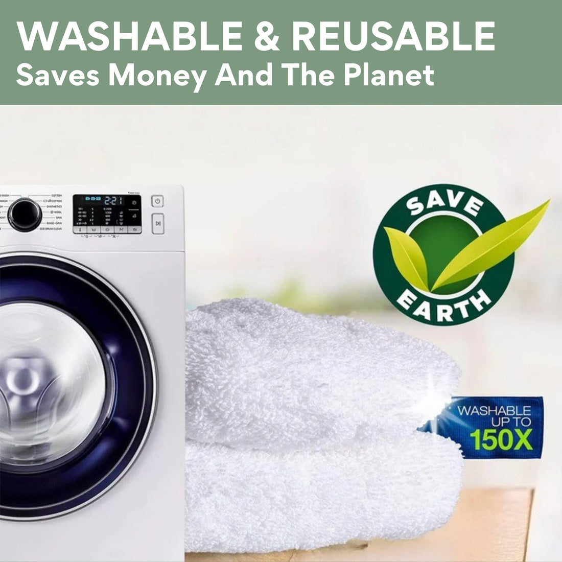 Mop Cloth β Washable & Reusable Mop Pads for Effortless Cleaning