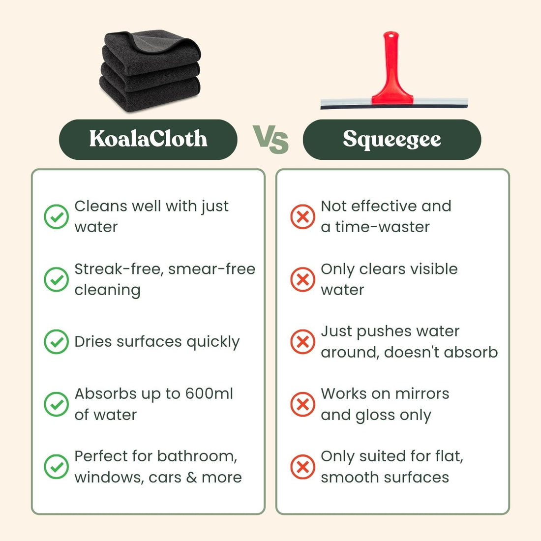 XXL — Canada's Window & Glass Door Cleaning Cloth (60×40 cm)