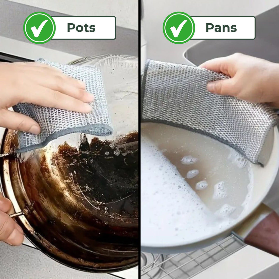 Scrub – Hygienic Steel Mesh for Tough, Scratch-Free Cleaning (20x20cm)